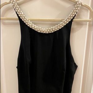 DESSY COLLECTION VIVIAN DIAMOND Dress | Formal Floor Length | Black | 6